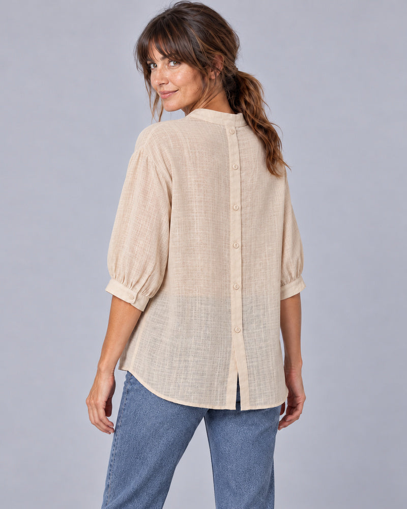 Brook Beige Relaxed Fit Shirt