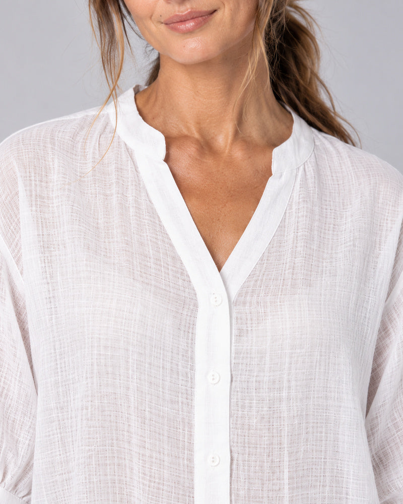Brook White Relaxed Fit Shirt