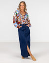 Elora Relaxed Shirt in Multi Print