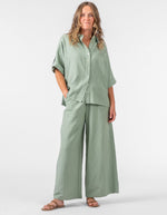 Corbin Elastic Waist Pants in Sage