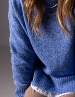 Julia Crew Neck Knit Jumper in Blue