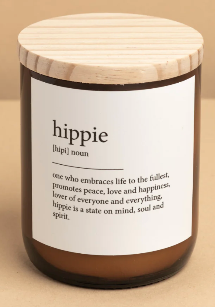 Dictionary Candle - Hippie