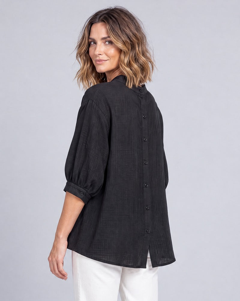 Brook Black Relaxed Fit Shirt
