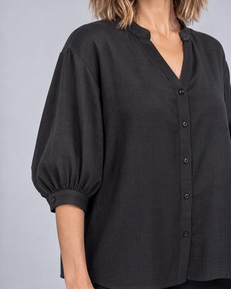 Brook Black Relaxed Fit Shirt
