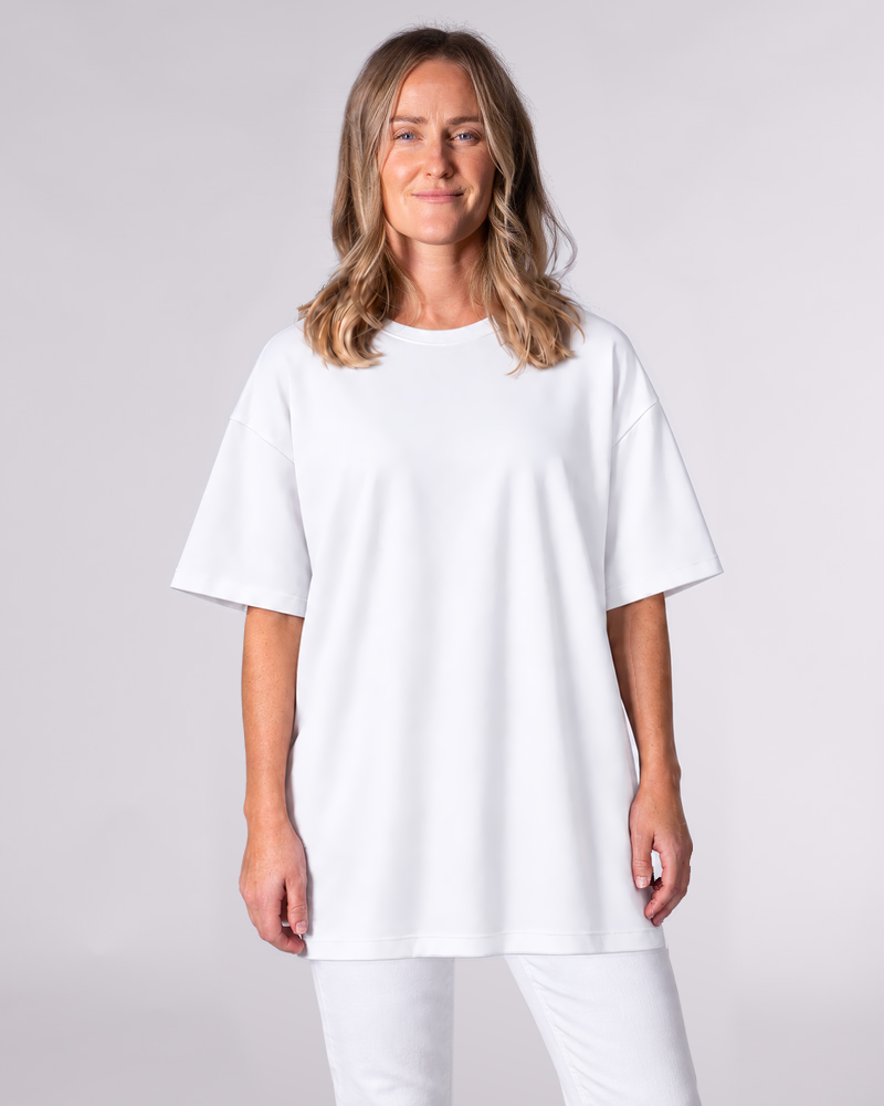 Remy White Oversized Tee