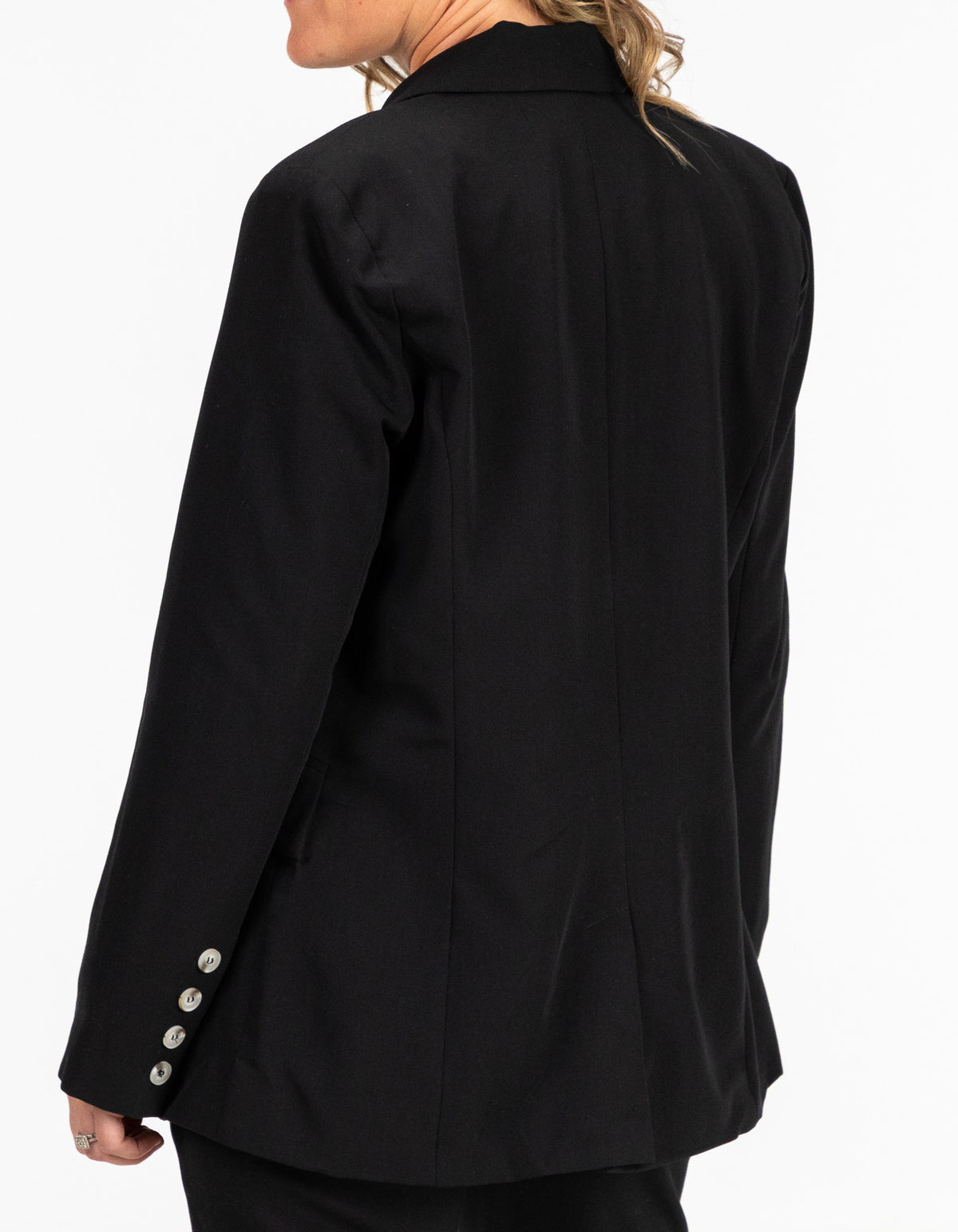 Blair Double Breasted Blazer in Black