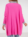 Willow Cotton Knit Jumper in Hot Pink