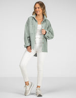 Yarra Oversized Cord Shacket in Sage