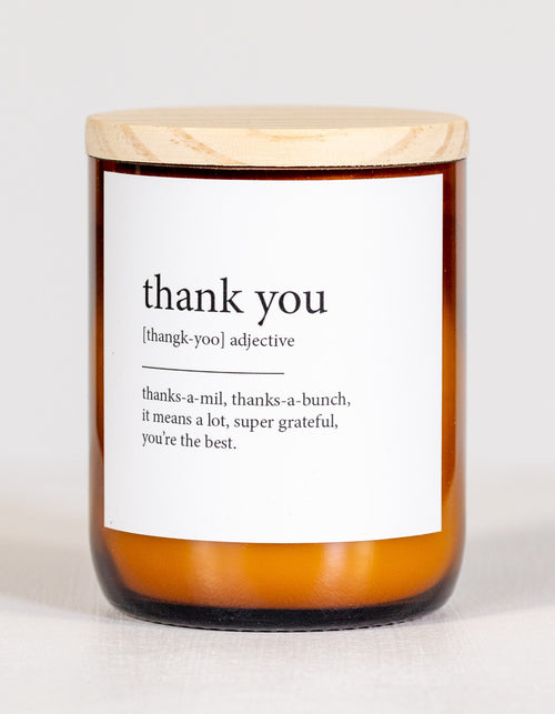 Dictionary Candle – Thank You